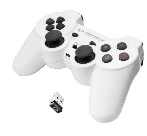 Esperanza Gamepad bezprzewodowy Esperanza GLADIATOR EGG108W (PC, PS3; kolor biały)