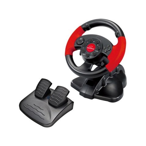 Esperanza Kierownica z wibracjami Esperanza High Octane EG103 (PC, PS2, PS3; kolor czarny)