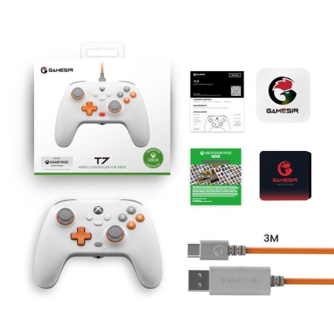 GameSir GameSir T7 Biały USB Gamepad Analogowa/Cyfrowa PC, Xbox One S, Xbox One X, Xbox Series S, Xbox Series X