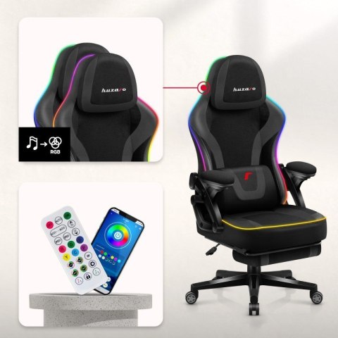 Huzaro Fotel gamingowy Force 4.6 RGB Black Mesh