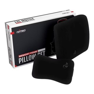 NITRO CONCEPTS Nitro Concepts Memory Foam Pillow Set Black/Black - zestaw poduszek z pianki