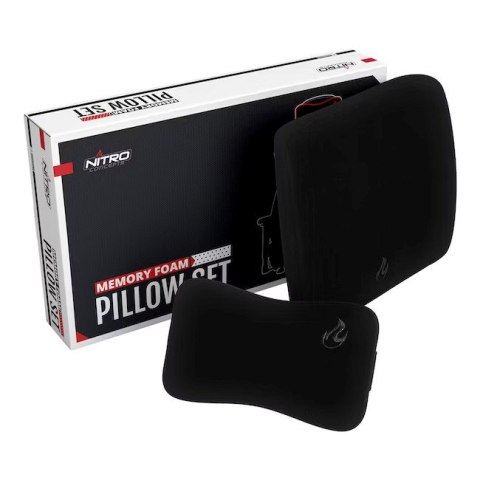 NITRO CONCEPTS Nitro Concepts Memory Foam Pillow Set Black/Black - zestaw poduszek z pianki