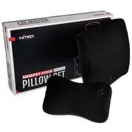 NITRO CONCEPTS Nitro Concepts Memory Foam Pillow Set Black/Black - zestaw poduszek z pianki