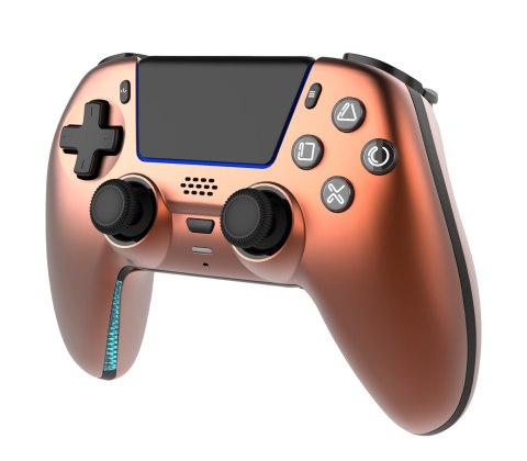 No name Deltaco Gaming GAM-199-ORANGECOPPER kontroler gier Pomarańczowy, Brąz Bluetooth/USB Gamepad PlayStation 5, PC, Android, iOS