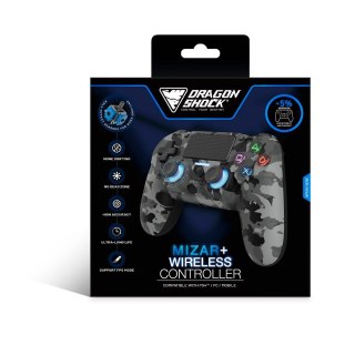 No name Dragonshock Mizar+ Czarny, Szary, Kamuflaż Bluetooth Gamepad Analogowa/Cyfrowa PC, PlayStation 4, Android