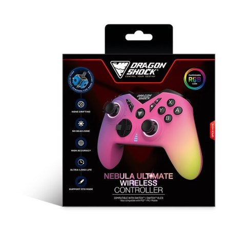 No name Dragonshock Nebula Ultimate Wielobarwny Bluetooth Gamepad Nintendo Switch