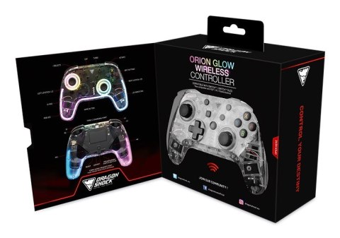 No name Dragonshock Orion Glow Czarny Bluetooth Gamepad Analogowa/Cyfrowa Nintendo Switch
