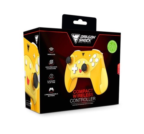 No name Dragonshock PopTop Compact Pomarańczowy, Czerwony, Żółty Bluetooth Gamepad Nintendo Switch