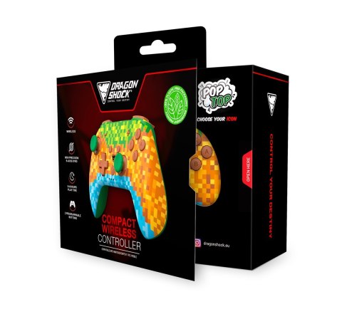 No name Dragonshock PopTop Cube Wielobarwny Bluetooth Gamepad Analogowa/Cyfrowa Nintendo Switch