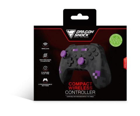 No name Dragonshock PopTop Czarny, Fioletowy Bluetooth Gamepad Analogowa/Cyfrowa Nintendo Switch, PC