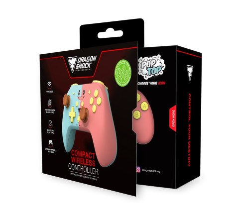 No name Dragonshock PopTop Niebieski, Różowy, Żółty, Brązowy Bluetooth Gamepad Analogowa/Cyfrowa Nintendo Switch, PC