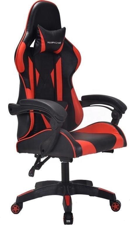No name Fotel gamingowy HappyGame model 7911 kolor czerwony