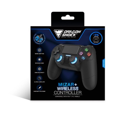 No name Gamepad Dragonshock Mizar+ BT czarny (PC, PlayStation 4) Android