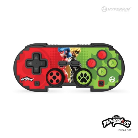 No name Hyperkin Pixel Art Zielony, Czerwony Bluetooth Gamepad Nintendo Switch, Nintendo Switch Lite, Nintendo Switch OLED