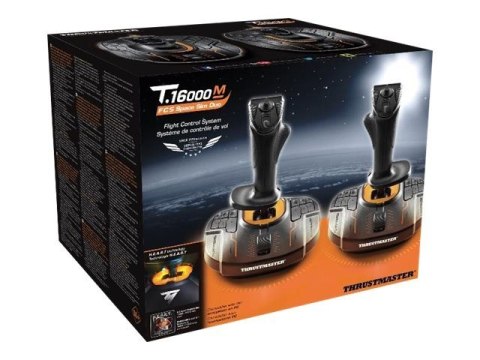 THRUSTMASTER Thrustmaster T.16000M FCS SPACE SIM DUO Czarny, Pomarańczowy USB Joystick Analogowa/Cyfrowa PC