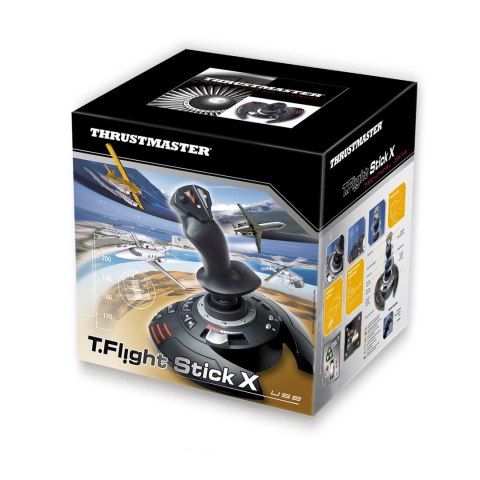 THRUSTMASTER Thrustmaster T.Flight Stick X Czarny, Czerwony, Srebrny USB Joystick Analogowy PC, Playstation 3