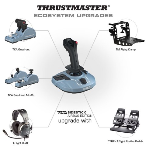 THRUSTMASTER Thrustmaster TCA Quadrant Airbus Edition Czarny, Niebieski Flight Sim PC