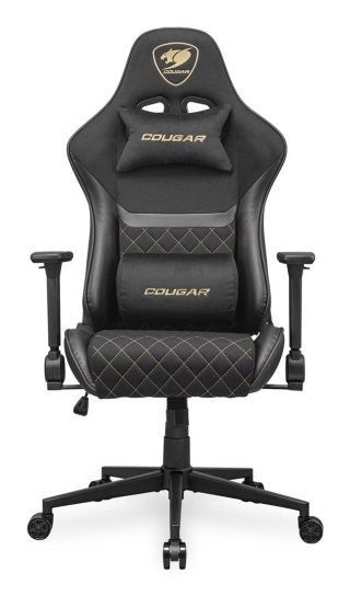 COUGAR COUGAR CGR-A2F-GLB Uniwersalny fotel dla gracza Wyściełane siedzisko tapicerowane Czarny, Złoto