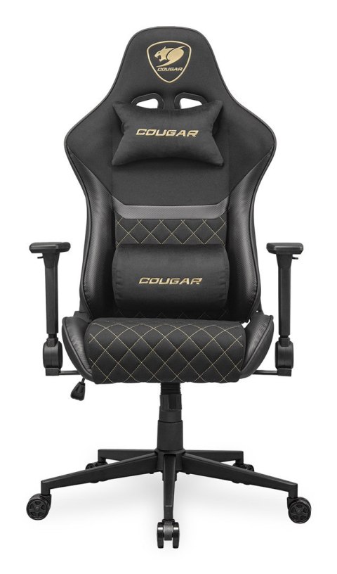 COUGAR COUGAR CGR-A2F-GLB Uniwersalny fotel dla gracza Wyściełane siedzisko tapicerowane Czarny, Złoto