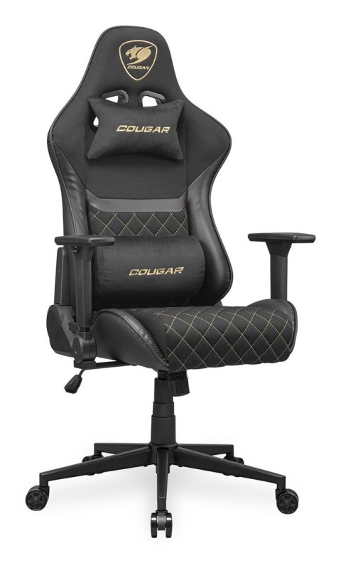 COUGAR COUGAR CGR-A2F-GLB Uniwersalny fotel dla gracza Wyściełane siedzisko tapicerowane Czarny, Złoto