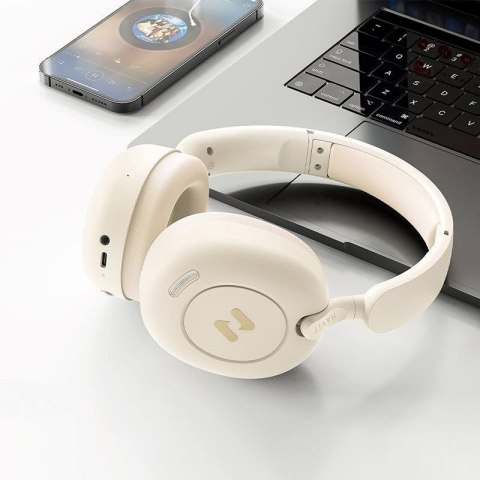 HAVIT Słuchawki Bluetooth HAVIT H655BT PRO (beżowe)