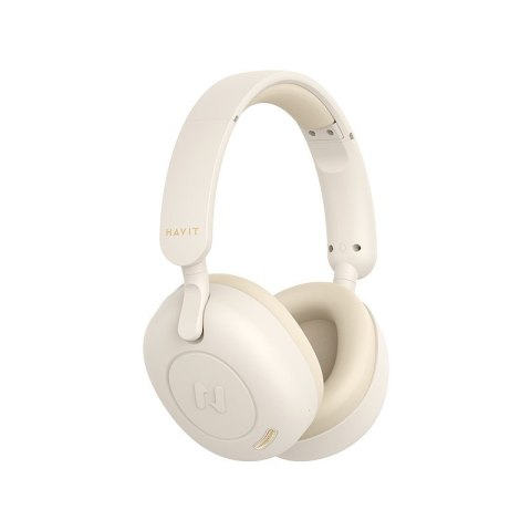 HAVIT Słuchawki bezprzewodowe bluetooth Havit H655BT beżowy