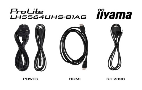 IIYAMA Ekran płaski iiyama LH5564UHS-B1AG 55 IN LCD UHD - Płaski ekran - 139,7 cm