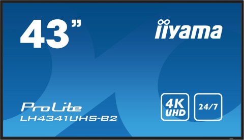 IIYAMA Panel Iiyama LH4341UHS-B2 43" 3840x2160 4K UHD IPS