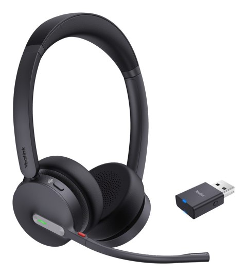 Yealink Yealink WH64 Hybrid Dual Teams Zestaw słuchawkowy Bezprzewodowy Opaska na głowę Biuro/centrum telefoniczne Micro-USB Bluetooth C