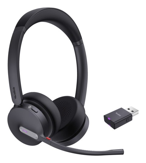 Yealink Yealink WH64 Hybrid Dual Teams Zestaw słuchawkowy Bezprzewodowy Opaska na głowę Biuro/centrum telefoniczne Micro-USB Bluetooth C