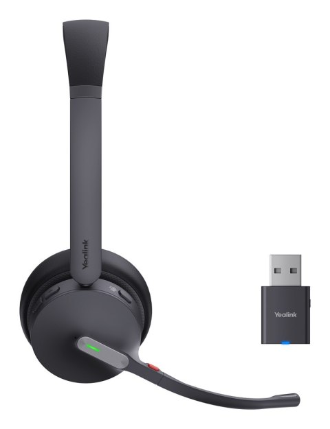 Yealink Yealink WH64 Hybrid Dual Teams Zestaw słuchawkowy Bezprzewodowy Opaska na głowę Biuro/centrum telefoniczne Micro-USB Bluetooth C