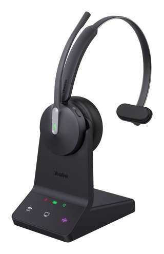 Yealink Yealink WH64 Mono UC Zestaw słuchawkowy Bezprzewodowy Opaska na głowę Biuro/centrum telefoniczne USB Type-C Bluetooth Czarny