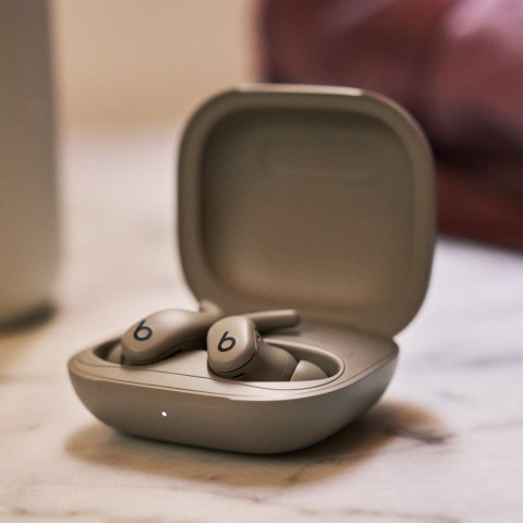 Apple Słuchawki Apple Powerbeats Fit - Wireless Noise-Cancelling Workout Earbuds - Gravel Grey (ME2K4ZM/A)