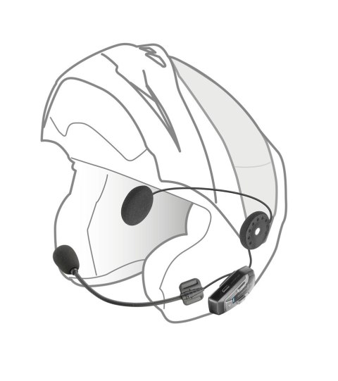 INTERPHONE Interkom motocyklowy INTERPHONE U-COM 6R, komplet na 1 kask