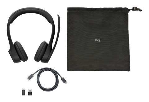 Logitech Słuchawki ZONE 305 MIDNIGHT BLACK/MS TEAMS WITH DONGLE