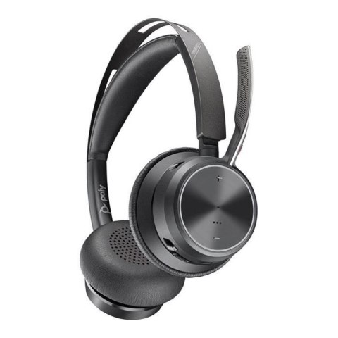 POLY POLY Zestaw słuchawkowy Voyager Focus 2 USB-C-C + przejściówka USB-C/A
