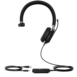 Yealink Yealink UH38 Mono Teams Zestaw słuchawkowy Przewodowy i Bezprzewodowy Opaska na głowę Biuro/centrum telefoniczne Bluetooth Czarn