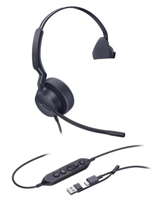 Yealink Yealink UH44 Mono Teams USB-C/A Zestaw słuchawkowy Przewodowa Opaska na głowę Biuro/centrum telefoniczne USB Type-C / USB Type-A