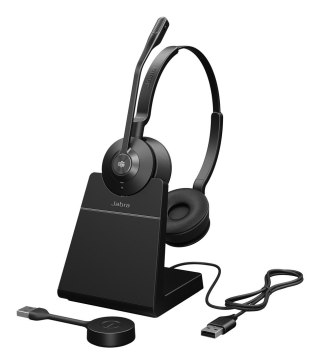 Jabra Jabra Engage 55 SE Zestaw słuchawkowy Bezprzewodowy Opaska na głowę Biuro/centrum telefoniczne Czarny