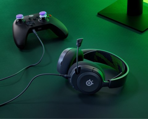 SteelSeries Steelseries ARCTIS NOVA 1X Zestaw słuchawkowy Przewodowa Opaska na głowę Gaming Czarny, Zielony
