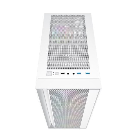 GEMBIRD GEMBIRD OBUDOWA FORNAX 4000W MIDI-TOWER (2X USB 3.0, 1X USB 2.0, HD AUDIO, SZKLANY PANEL BOCZNY, PODŚWIETLENIE ARGB) BIAŁA