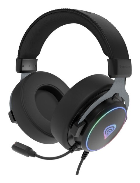 GENESIS GENESIS NSG-2169 słuchawki/zestaw słuchawkowy Przewodowa Opaska na głowę Gaming USB Typu-A Czarny