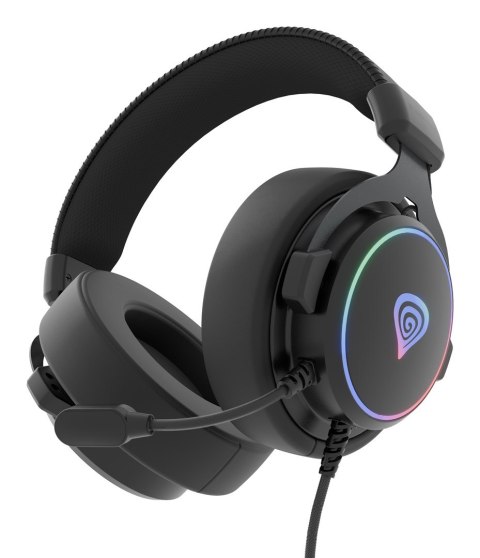 GENESIS GENESIS NSG-2169 słuchawki/zestaw słuchawkowy Przewodowa Opaska na głowę Gaming USB Typu-A Czarny