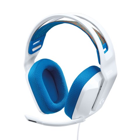 Logitech Słuchawki gamingowe przewodowe G335 białe EMEA
