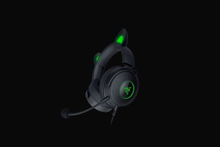 No name Razer Wired, Nauszne, Czarny, Zestaw słuchawkowy do gier, Kraken V2 Pro, Kitty Edition