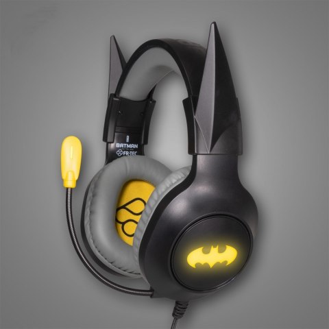 No name Zestaw słuchawkowy do gier Blade DC Batman ze światłem LED