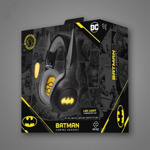 No name Zestaw słuchawkowy do gier Blade DC Batman ze światłem LED