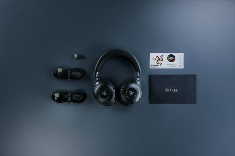 RAZER Razer Kraken V4 Zestaw słuchawkowy Bezprzewodowy Opaska na głowę Gaming USB Typu-A Bluetooth Czarny