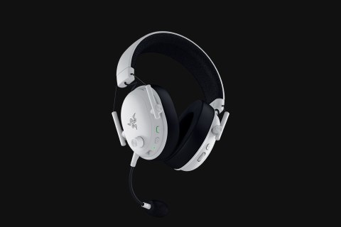 RAZER Zestaw słuchawkowy do gier Razer BlackShark V3 Sieć bezprzewodowa/przewodowa Nauszne Mikrofon Bezprzewodowy Biały