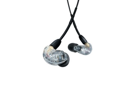 SHURE Shure SE215DYCL+UNI-EFS - Słuchawki douszne AONIC215 z pojedynczym przetwornikiem i kablem 3.5mm (przezroczyste)